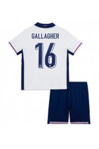 Englanti Conor Gallagher #16 Jalkapallovaatteet Lasten Kotipeliasu EM-Kisat 2024 Lyhythihainen (+ Lyhyet housut)